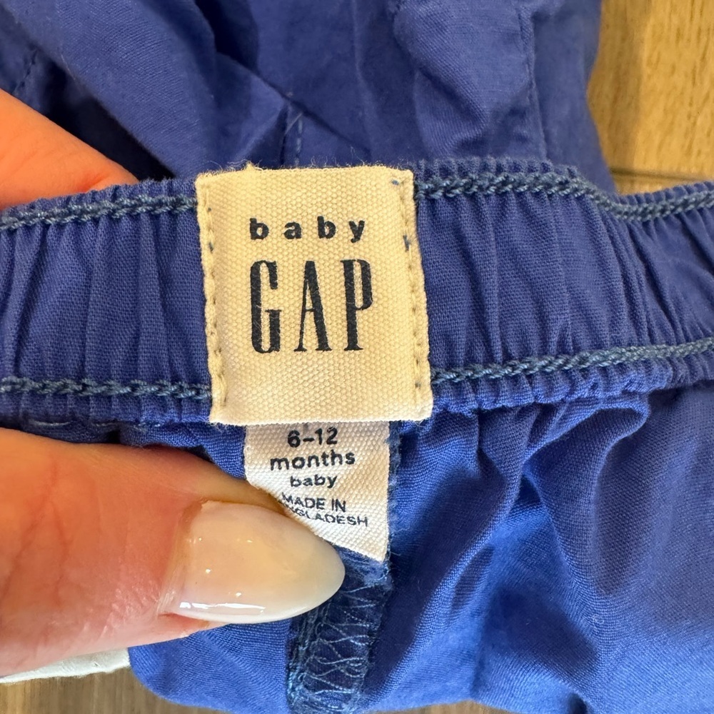 GAP Baby Blue Poplin Outfit Set - 6-12m - Picture 7 of 7